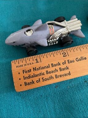 Shark-Shaped Toy Car - Light Gray